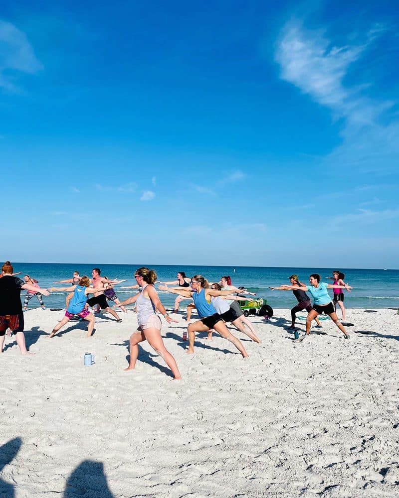 IRB CrossFit class training on Indian Rocks Beach