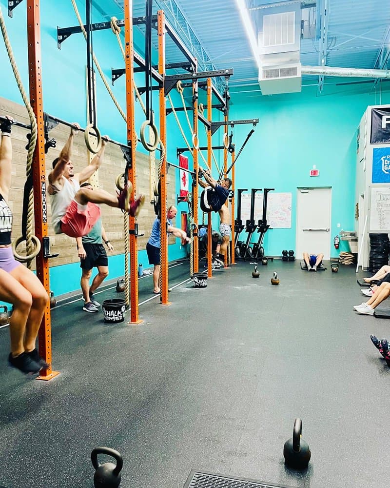 Athletes training on the rig at IRB CrossFit